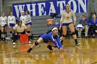 Volleyball vs Emerson  Wheaton College Women's Volleyball vs Emerson College. - Photo by Keith Nordstrom : Wheaton, Volleyball, VB2019